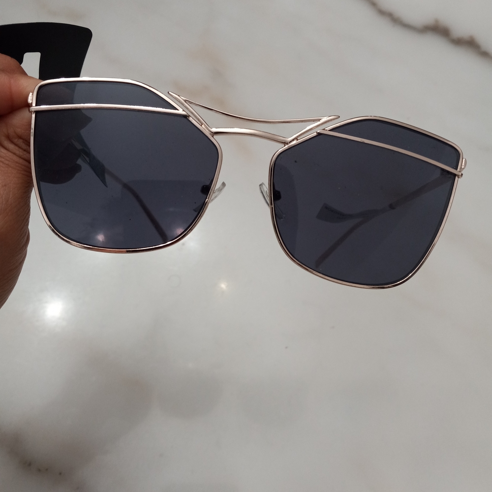 Nordstrom Sleek Silver Frame Sunglasses